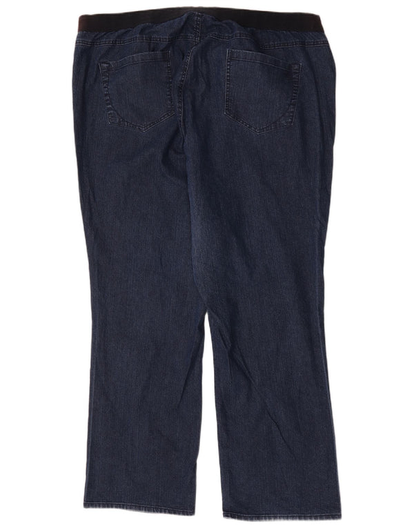 Autograf Dame Straight Jeans UK 24 4XL W48 L32 Blå Bomuld