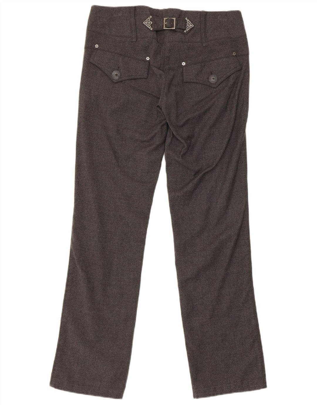 Pinko Womens Regular Casual Bukser UK 8 Small W30 L29 Grå Uld
