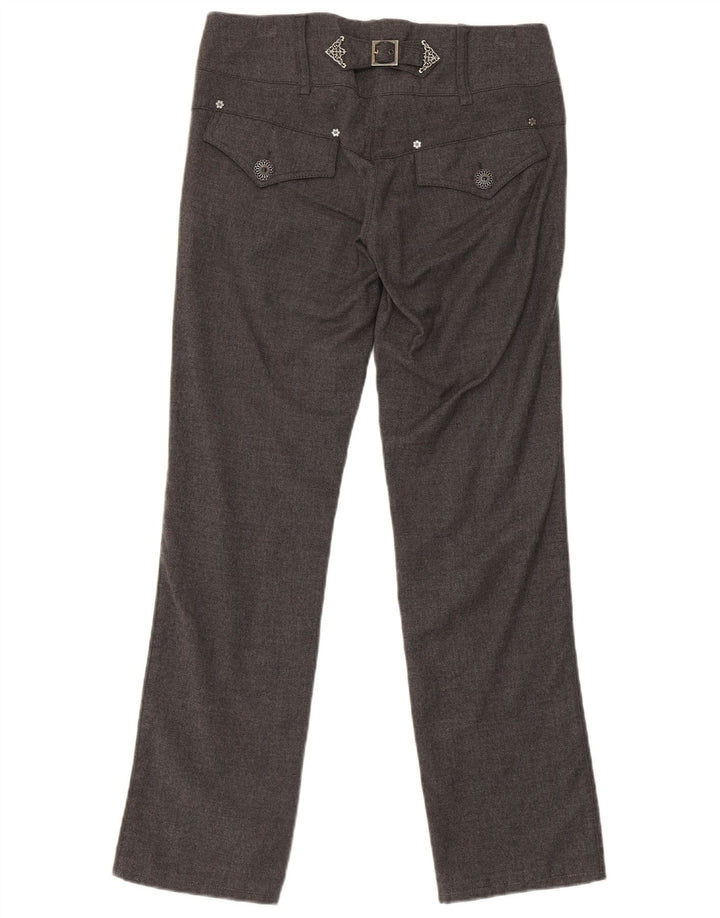 Pinko Womens Regular Casual Bukser UK 8 Small W30 L29 Grå Uld