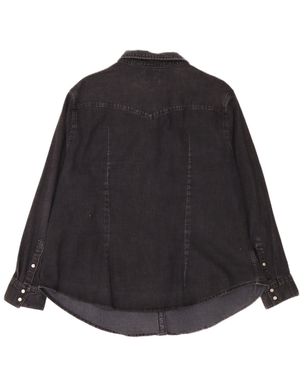 Levi's Dame Denim Shirt UK 20 2XL Sort Bomuld