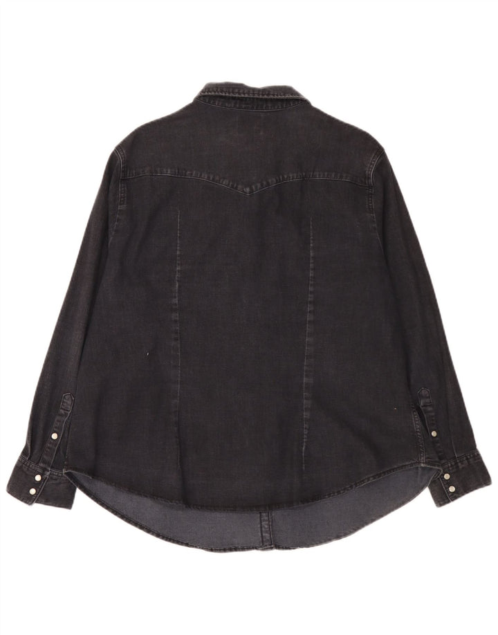Levi's Dame Denim Shirt UK 20 2XL Sort Bomuld