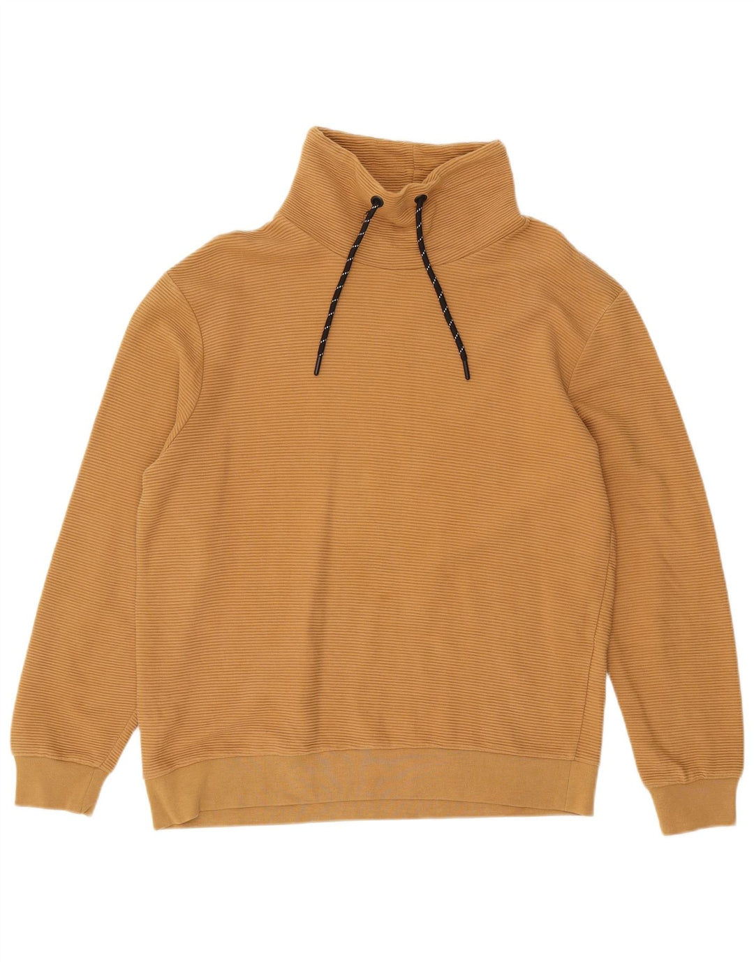 ZARA Womens Sweatshirt Jumper UK 16 Large Brown Cotton