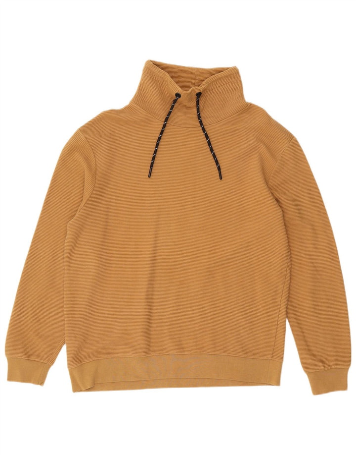 ZARA Womens Sweatshirt Jumper UK 16 Large Brown Cotton