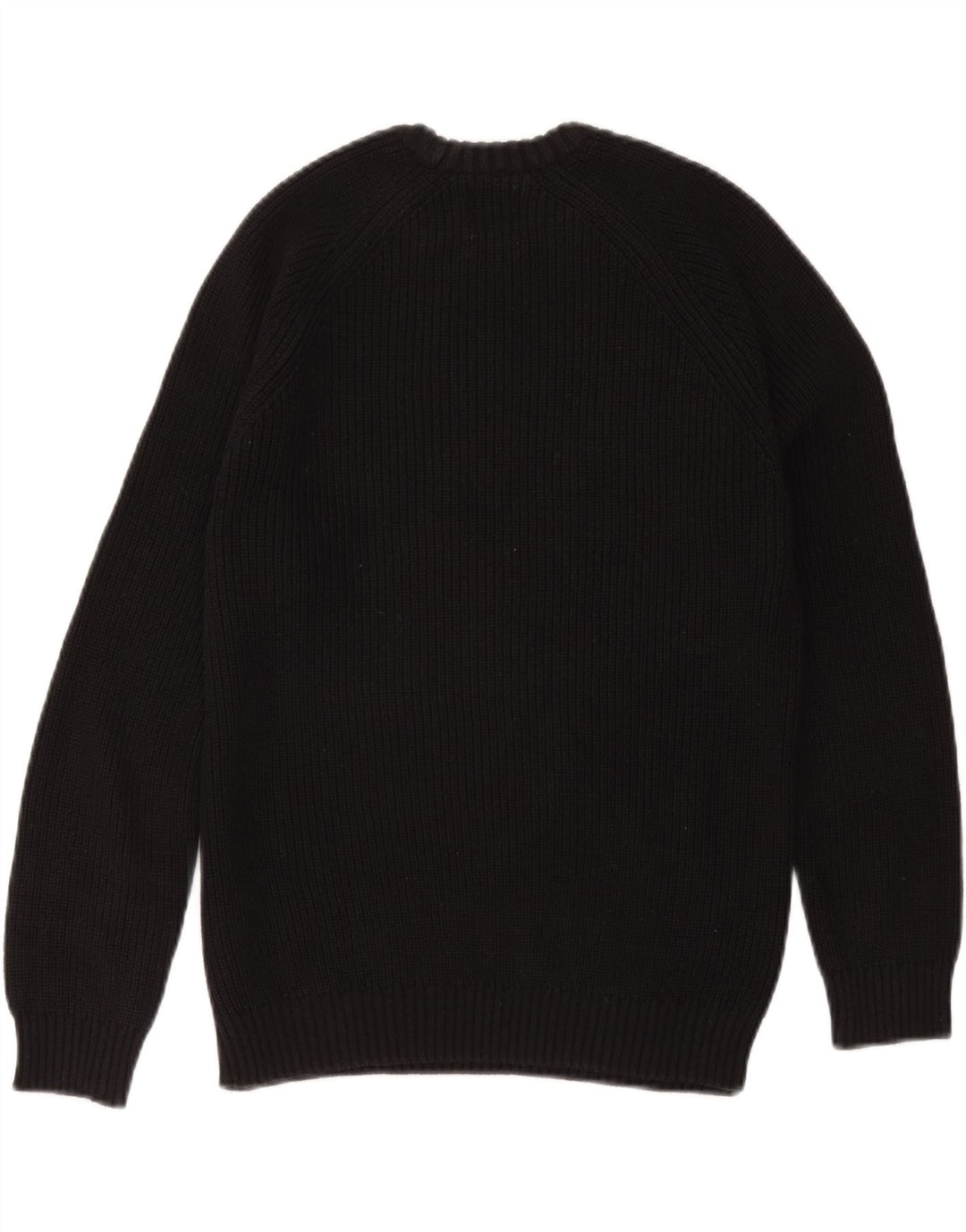 Zara Dame Oversized Crew Neck Jumper Sweater UK 10 Small Black