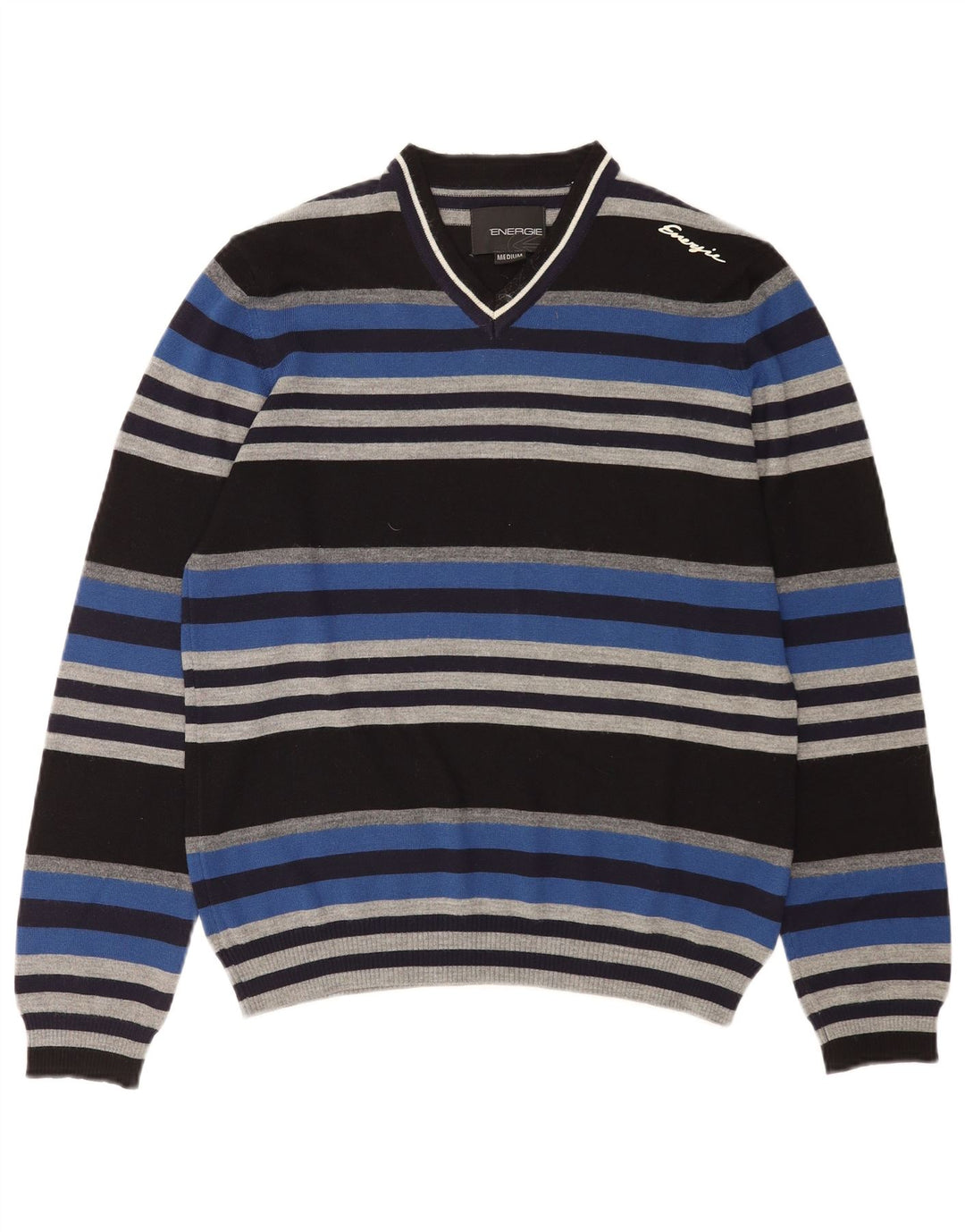 Energie Herre V-hals sweater Medium Flerfarvet Stribet