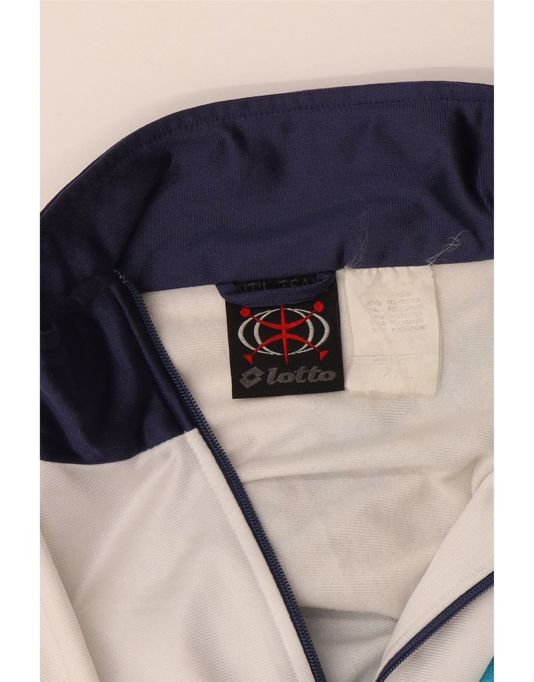 LOTTO Herre grafisk træningsdragt Topjakke 2XL Navy Blue Colourblock