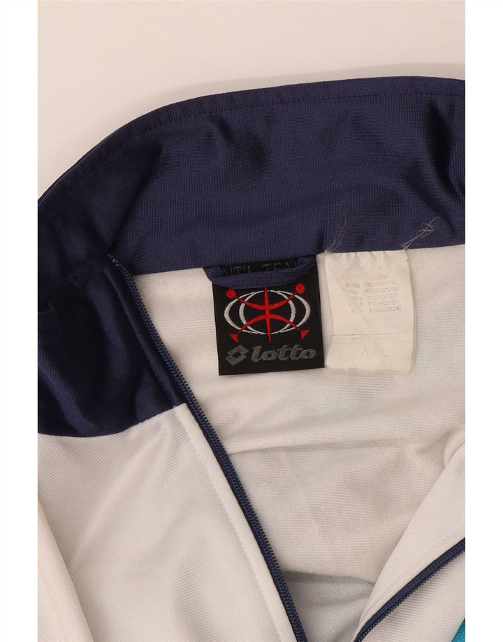 LOTTO Herre grafisk træningsdragt Topjakke 2XL Navy Blue Colourblock