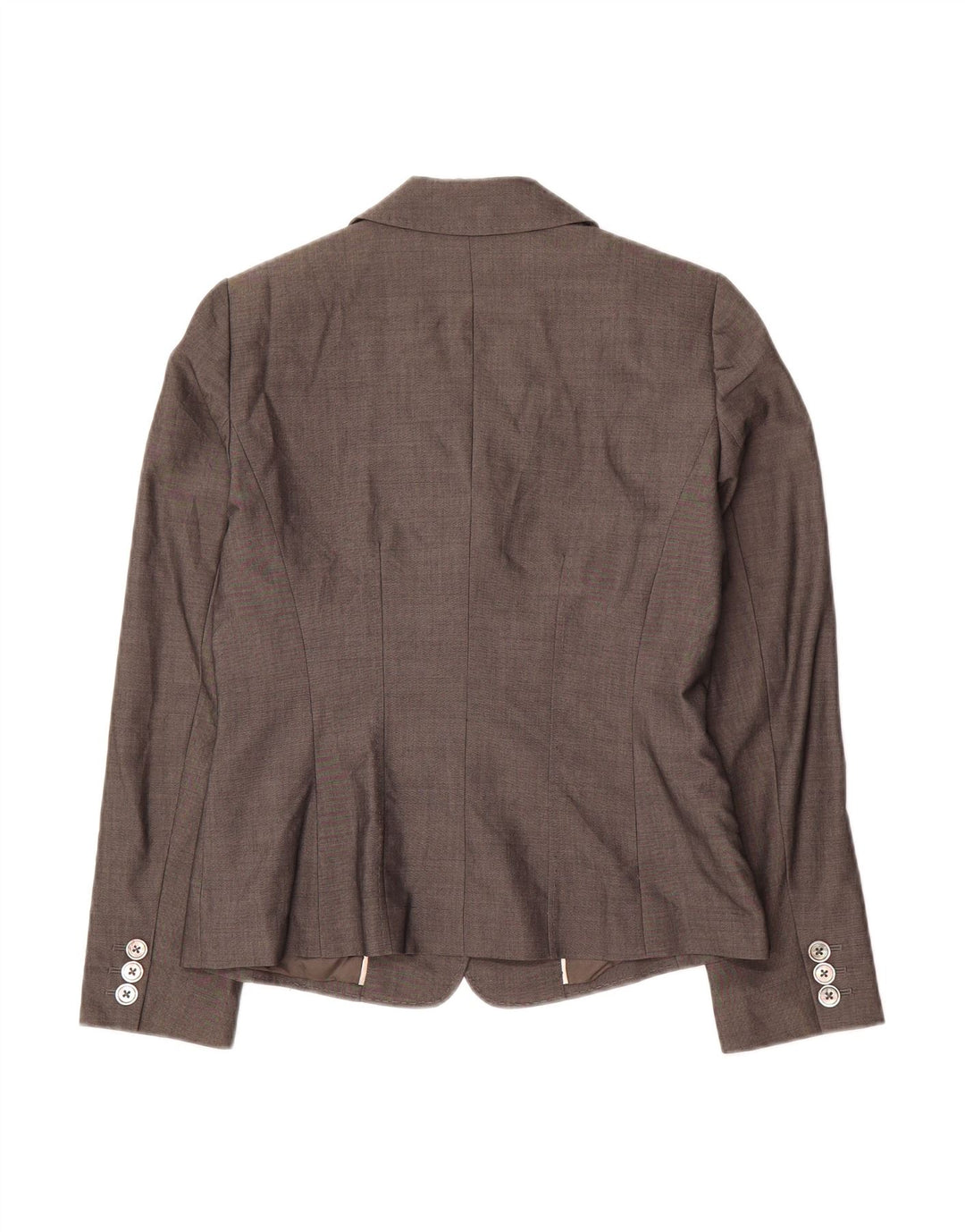 HOBBS Womens 3 Button Blazer Jacket UK 12 Medium Grey Viscose