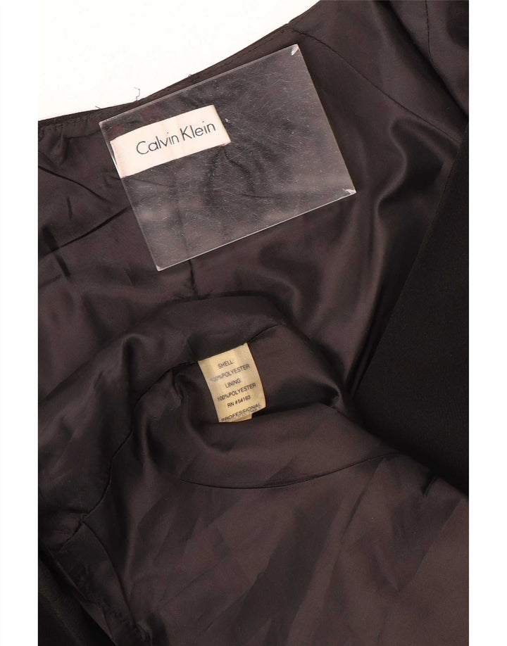 Calvin Klein Womens Sheath Dress UK 12 Medium Black Polyester