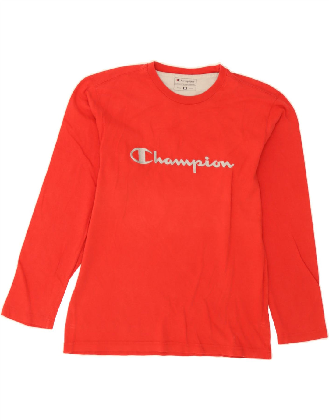 CHAMPION Mens Graphic Top Long Sleeve Medium Red Vintage Champion and Second-Hand Champion from Messina Hembry 