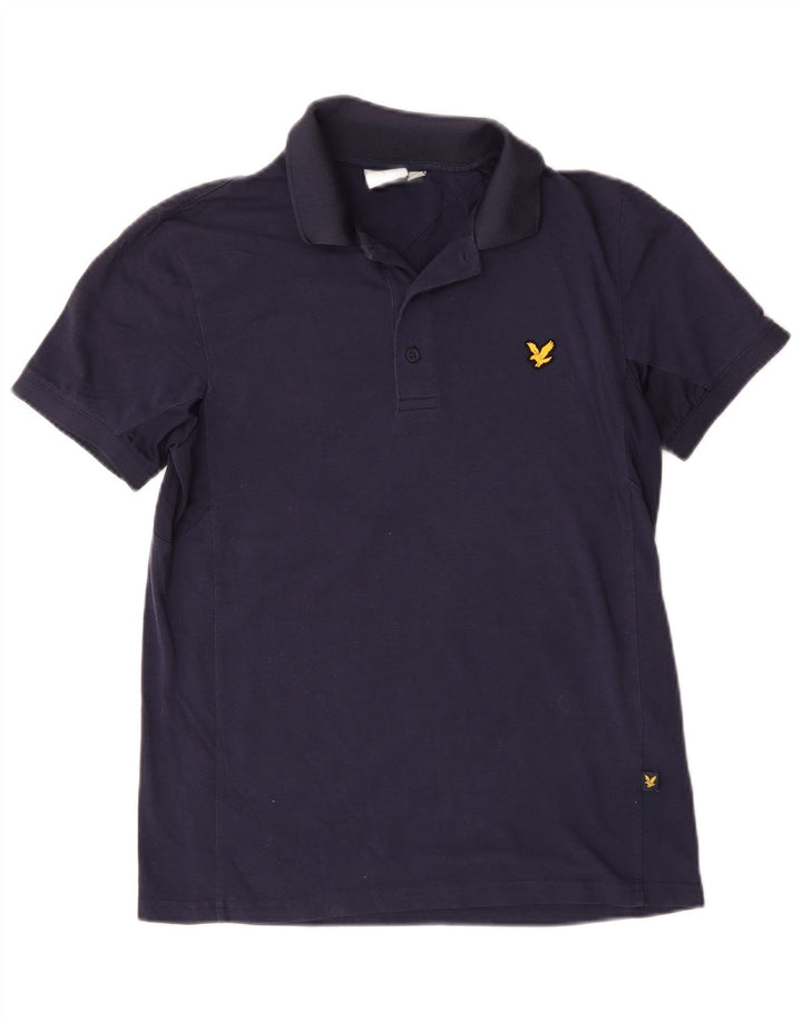 Lyle & Scott herre poloskjorte lille marineblå bomuld