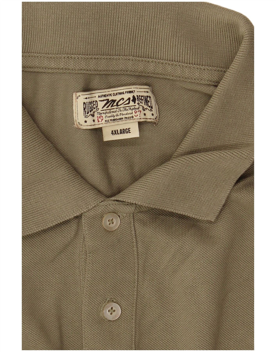 MARLBORO CLASSICS Mens Polo Shirt 4XL Khaki