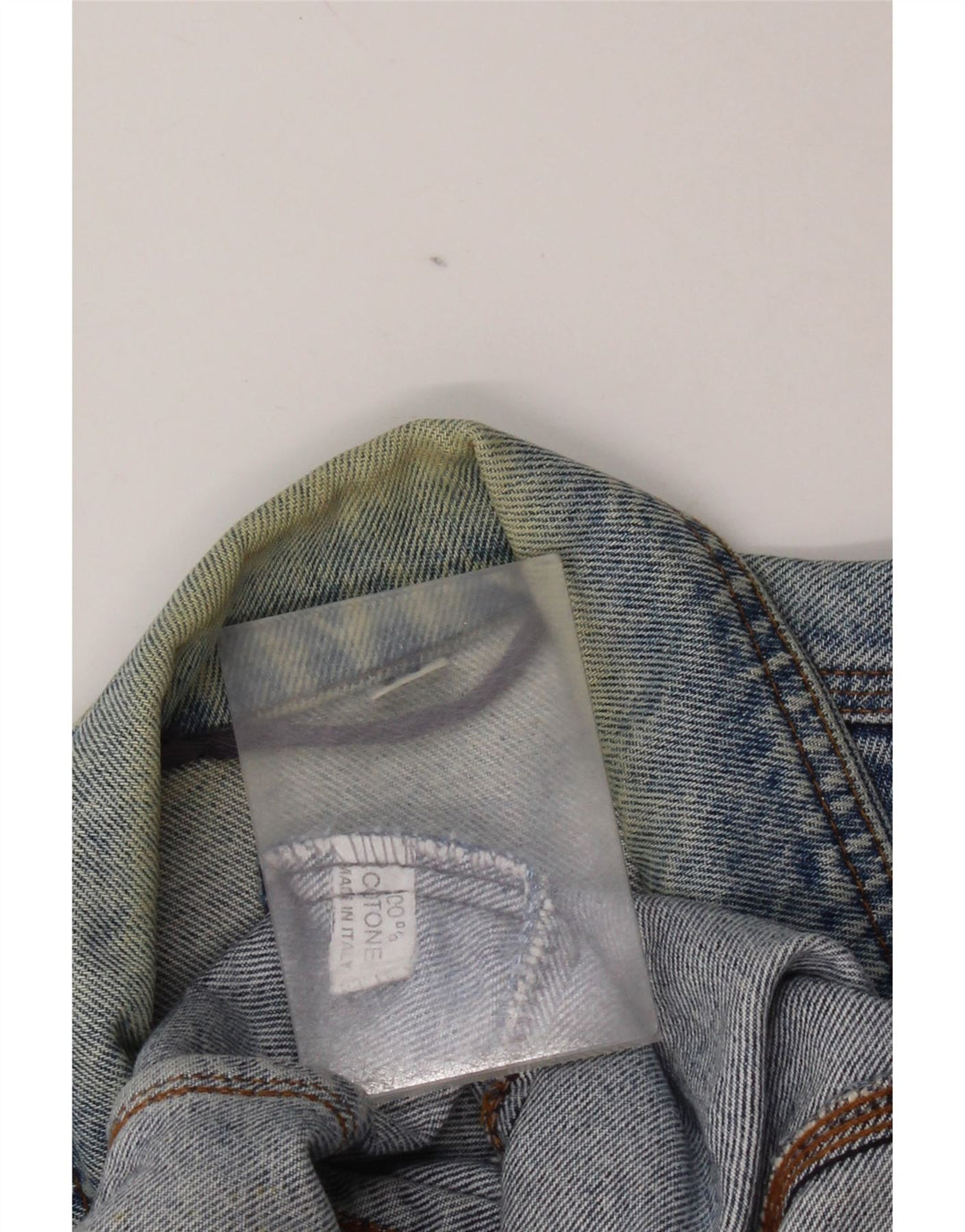 Vintage Herre denimjakke UK 38 Medium Blue Cotton