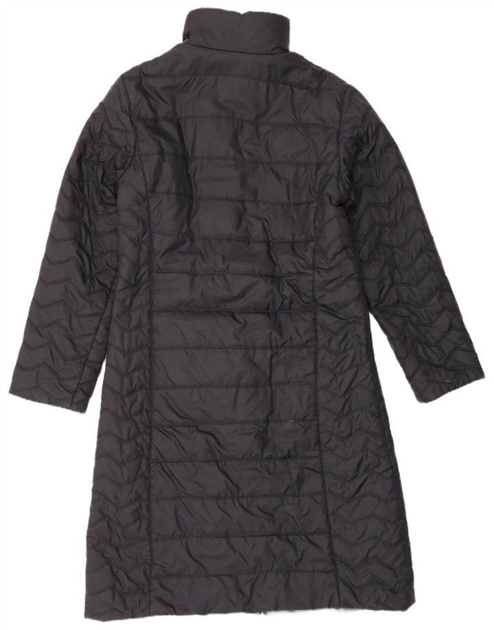 Zara Womens Polstret Frakke UK 14 Large Black Nylon