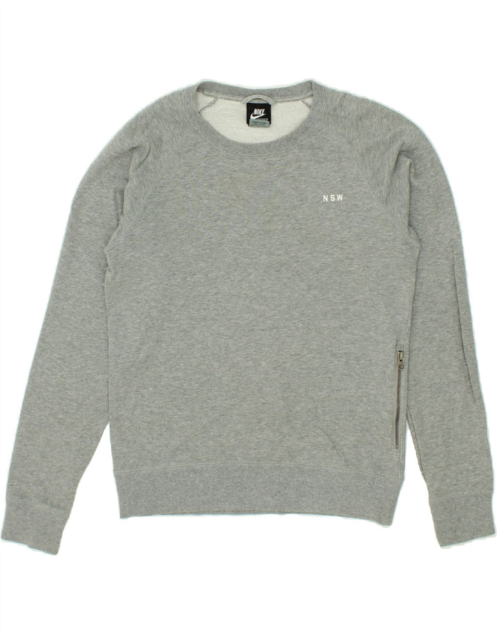 NIKE Mens Sweatshirt Jumper Small Grey Cotton Vintage Nike and Second-Hand Nike from Messina Hembry 
