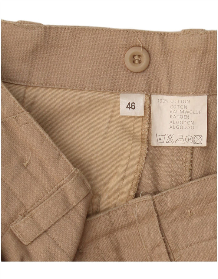 VINTAGE Herre Cargo Shorts IT 46 Small W32 Beige Bomuld