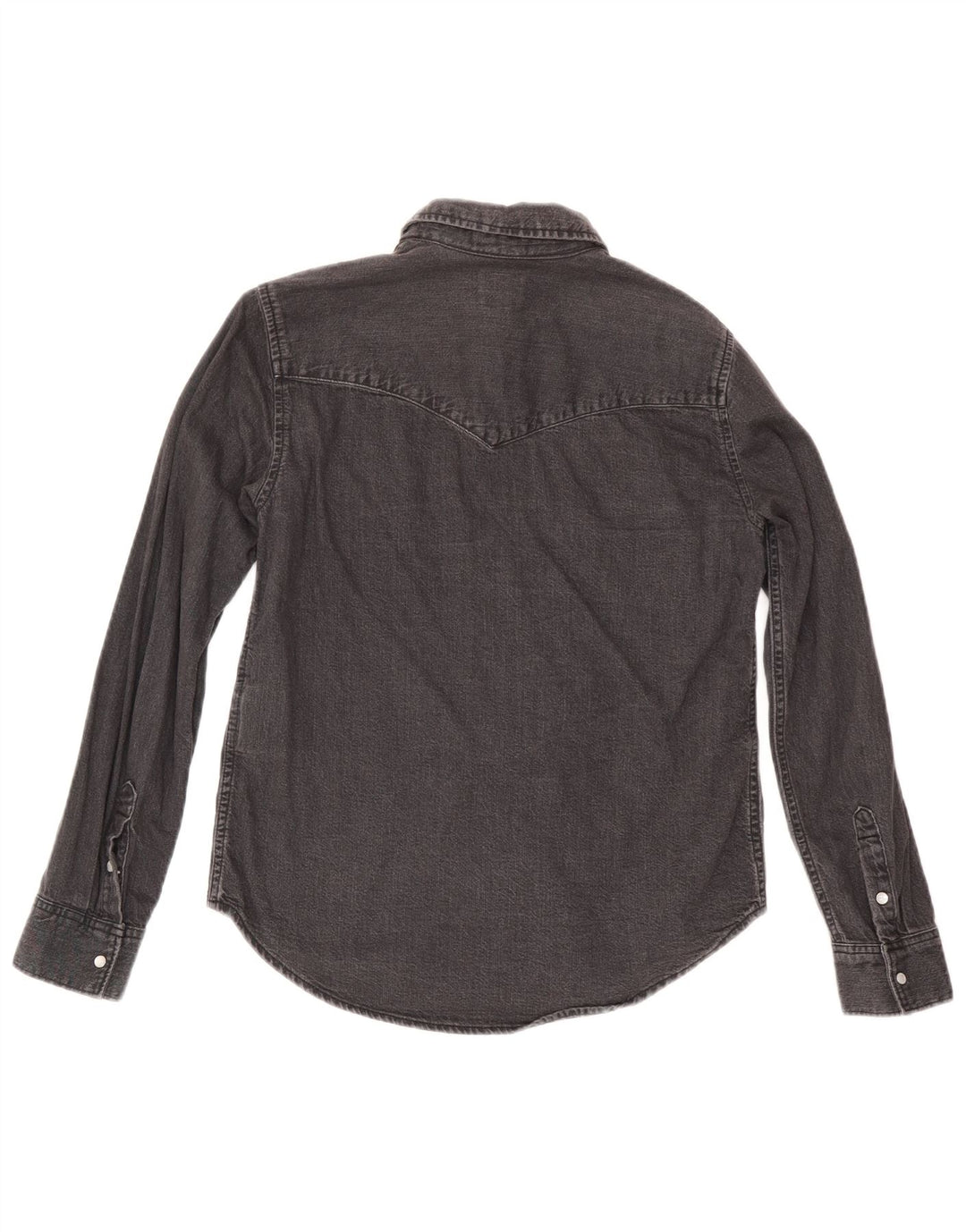 Levi's Dame Denim Shirt UK 10 Small Black Bomuld