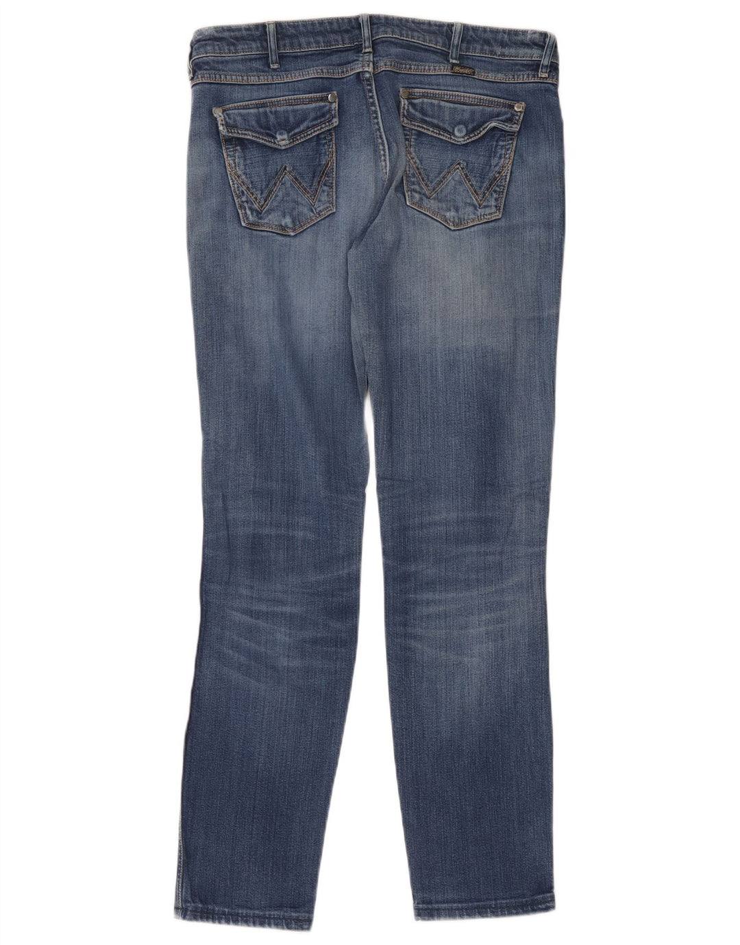 Wrangler Megan Slim Jeans til kvinder W32 L34 blå bomuld