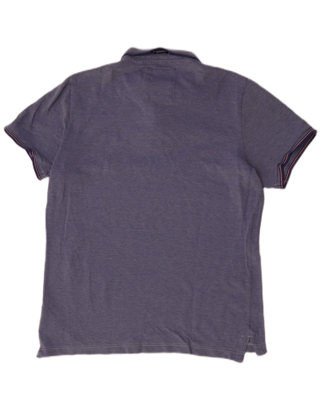 SUPERDRY Polo Shirt til mænd 2XL Blå Bomuld