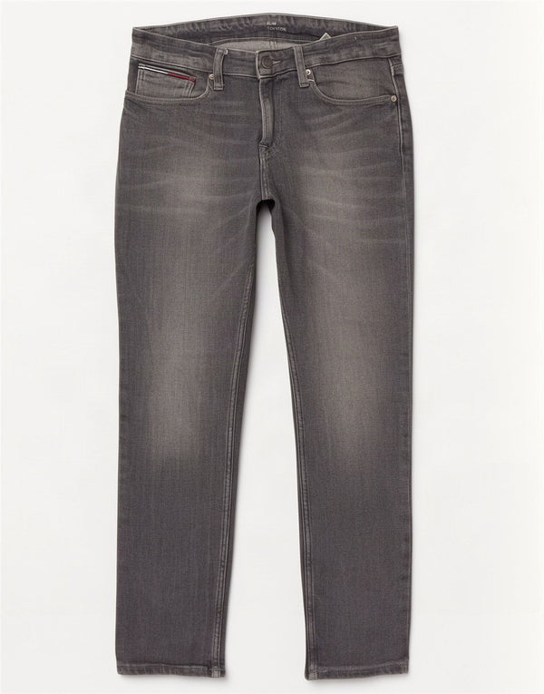 Tommy Hilfiger Herre Scanton Slim Jeans W32 L30 Grå Bomuld