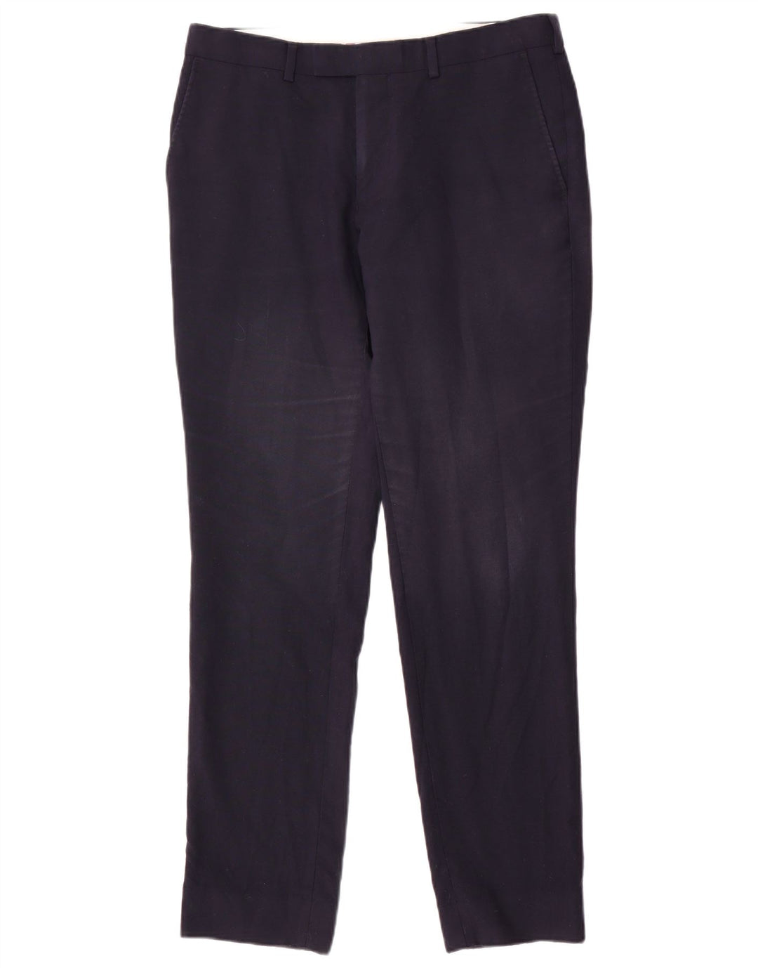 Marks & Spencer Herre Slim Fit Suit Bukser W32 L31 Marineblå Uld