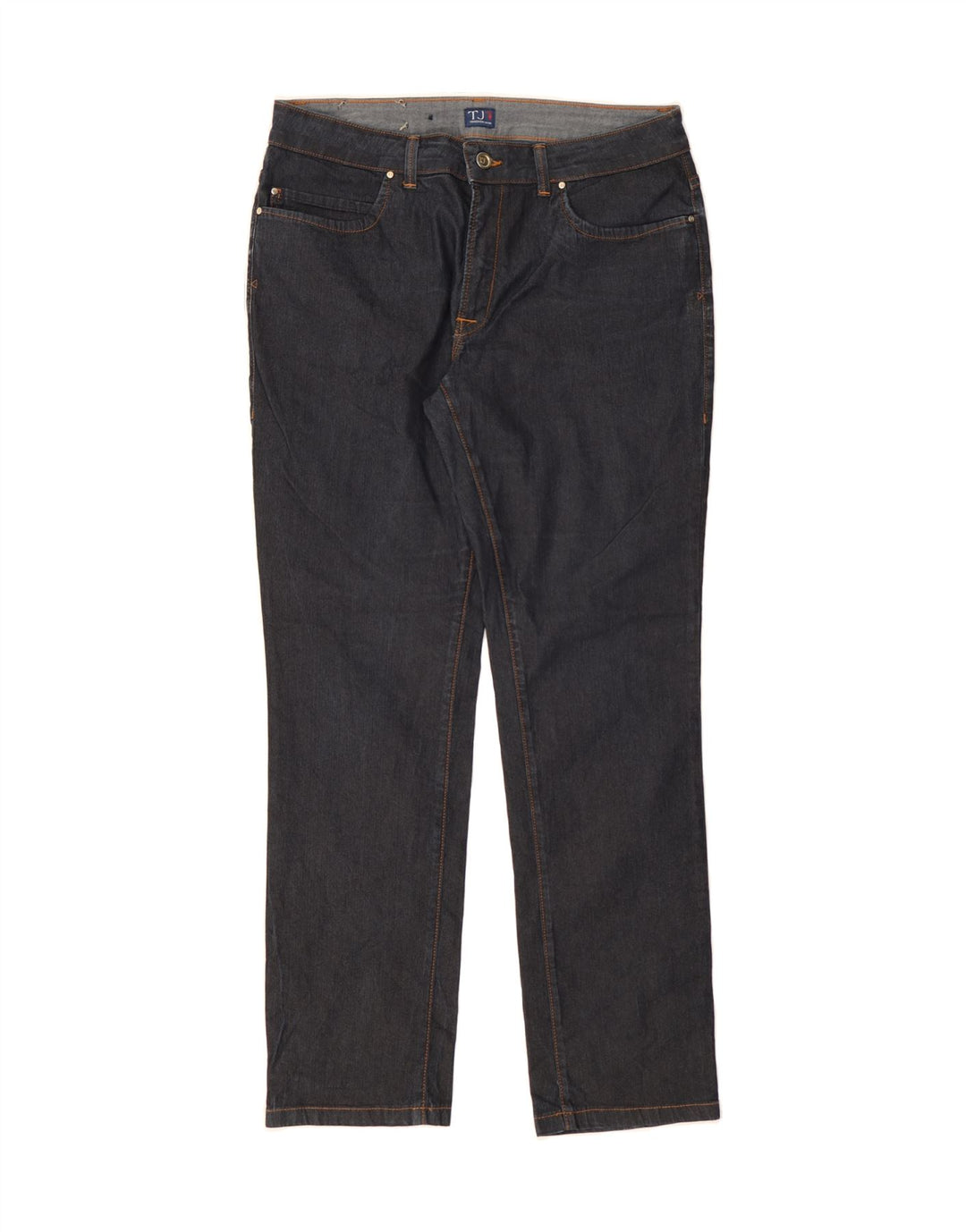 TRUSSARDI Womens Slim Jeans W32 L31 Navy Blue Cotton Vintage Trussardi and Second-Hand Trussardi from Messina Hembry 