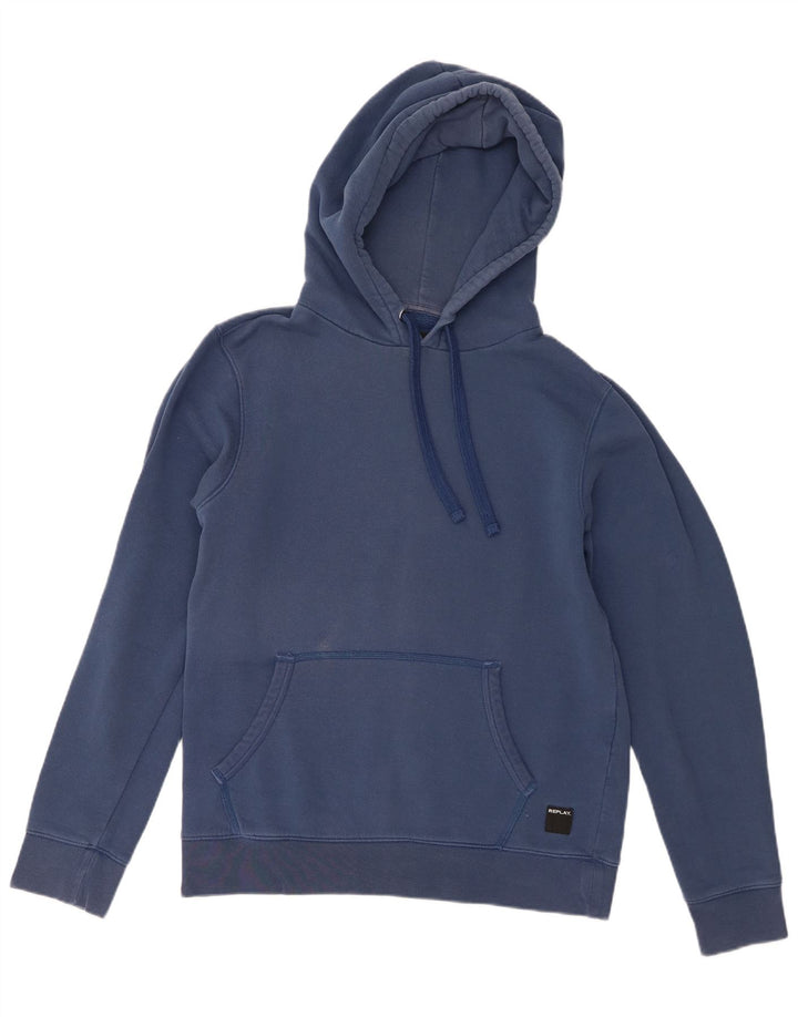 Replay Herre hættetrøje Jumper Large Navy Blue