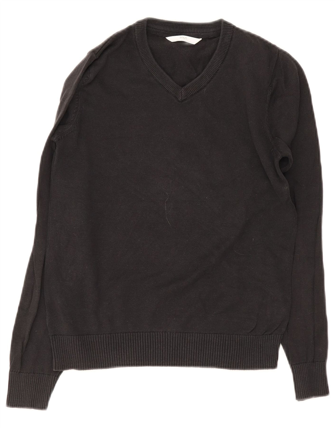 Marks & Spencer Boys V-hals sweater 10-11 år Sort bomuld