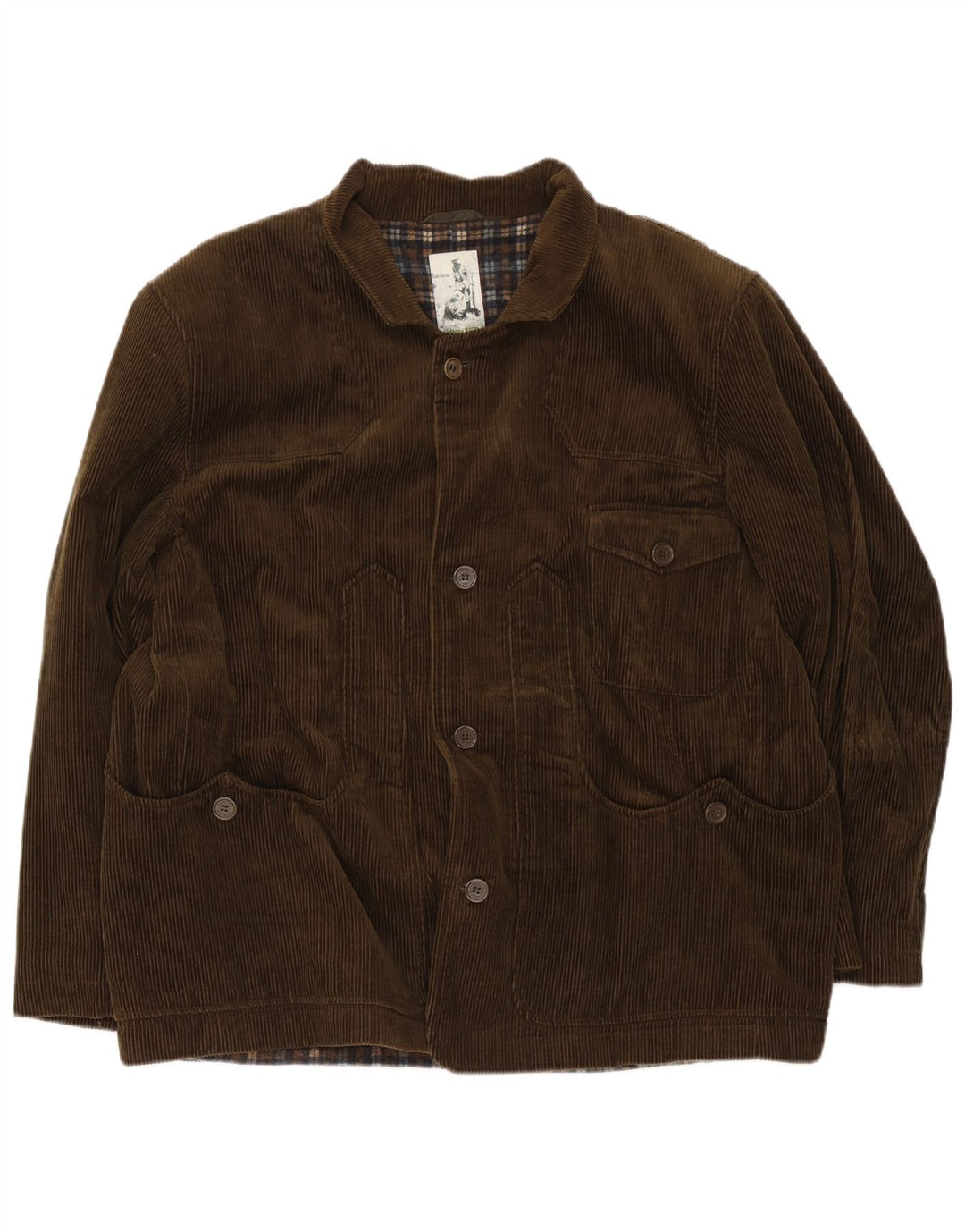 Hunter Herre Corduroy Jacket IT 50 Stor Brun Bomuld