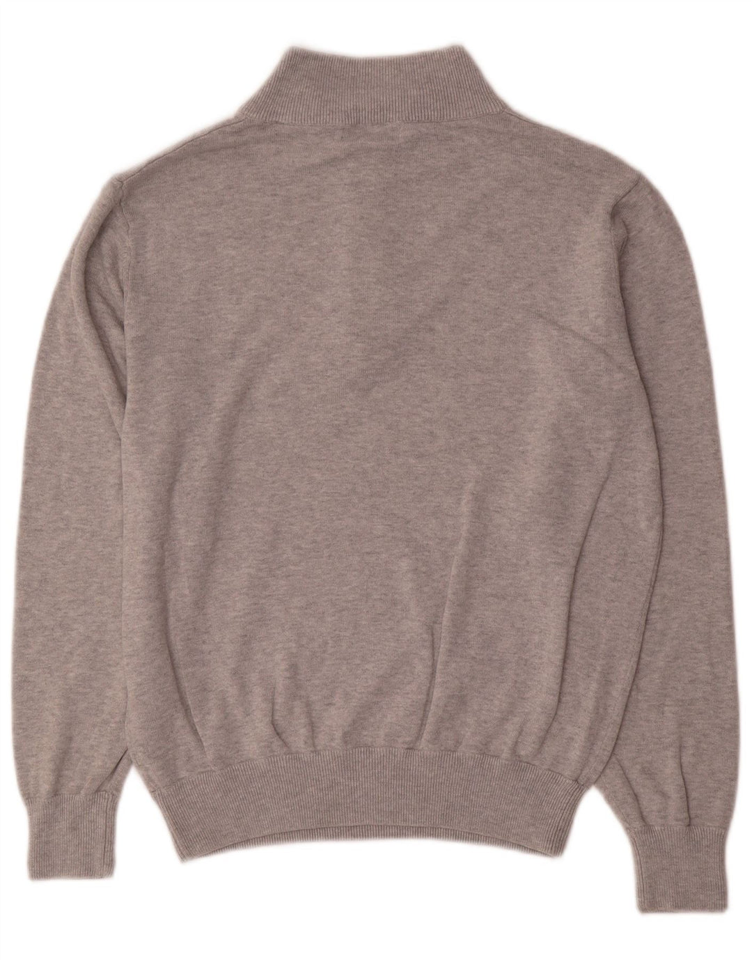 Calvin Klein Herre Zip Neck Jumper Sweater Medium Grey Bomuld