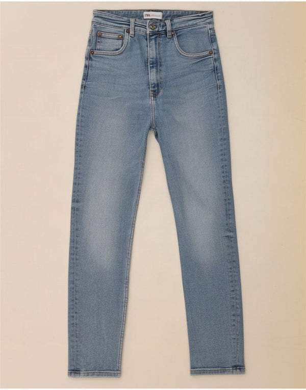 Zara Dame Skinny Jeans EU 36 XS W26 L26 Blå