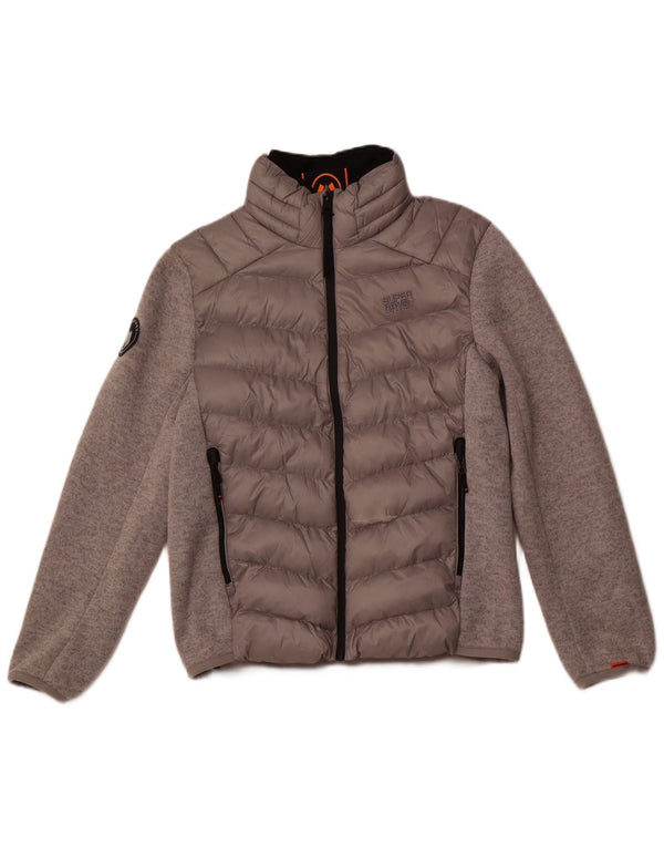 SUPERDRY Polstret Herrejakke UK 38 Medium Grey Polyester