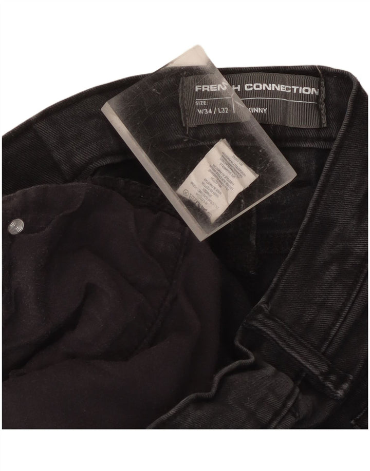 French Connection Dame Skinny Jeans W34 L32 Sort Bomuld