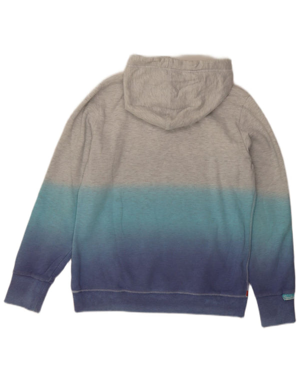 Superdry Grafisk hættetrøje til kvinder UK 18 XL Grå Tie Dye Bomuld