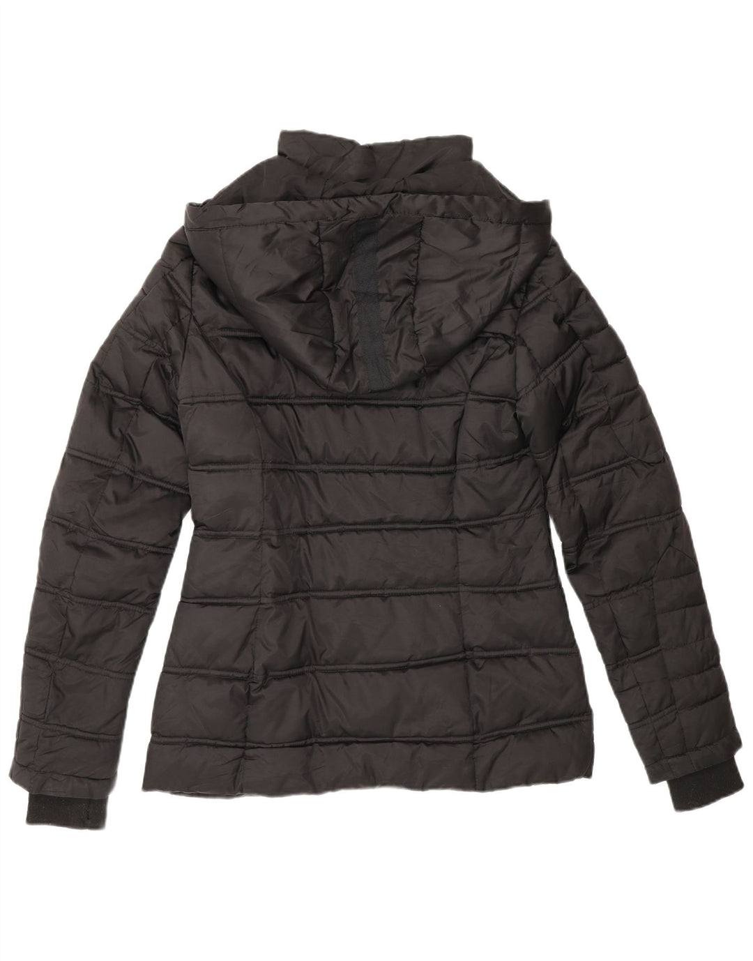 Nautica Polstret hættejakke til kvinder UK 14 Medium Sort Polyester