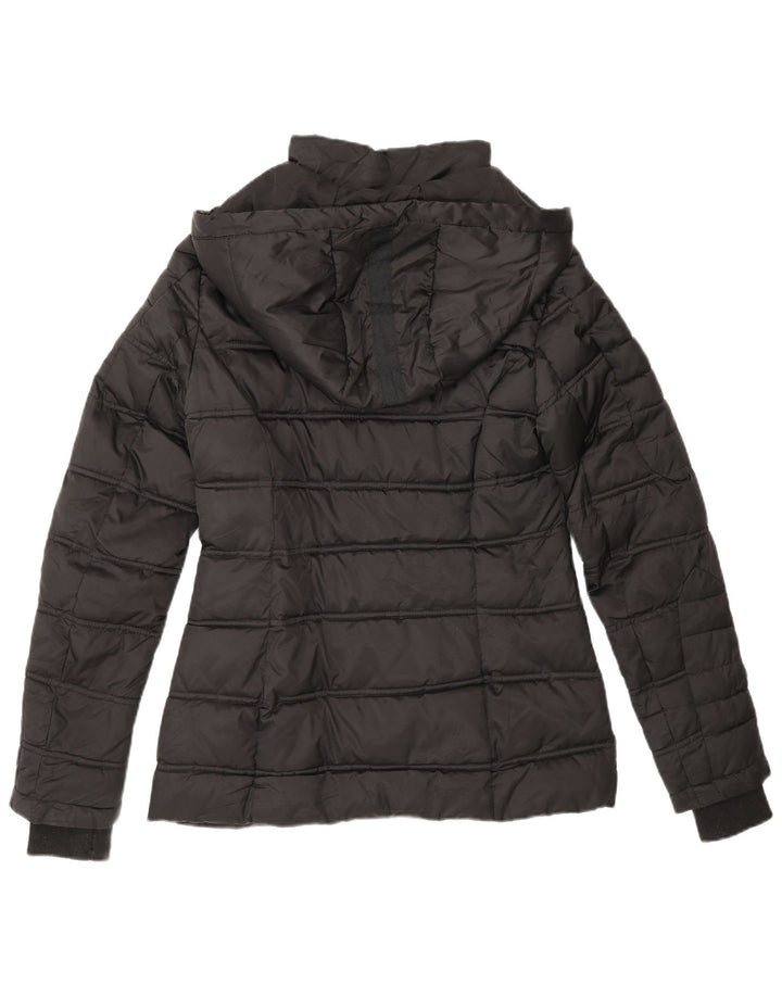 Nautica Polstret hættejakke til kvinder UK 14 Medium Sort Polyester