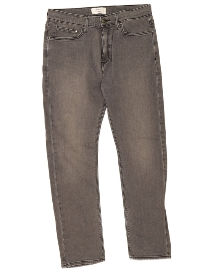 Marks & Spencer Slim Jeans til mænd W32 L31 Grå