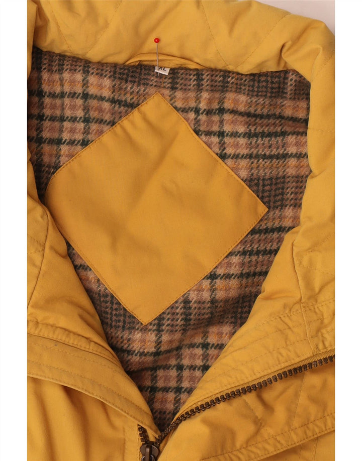 Vintage Herre Utility Gilet UK 42 XL Gul Polyester