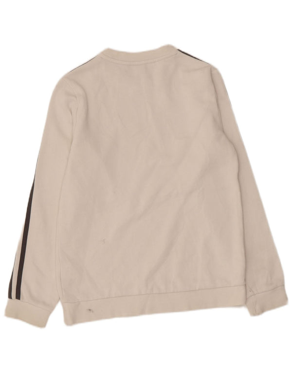 Adidas Boys Sweatshirt Jumper 11-12 år Hvid Bomuld