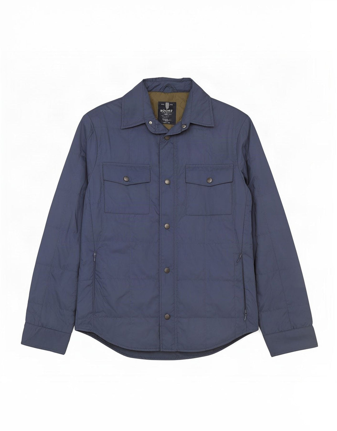 Boggi Herre Regular Fit Polstret Jakke UK 38 Medium Blue Polyester