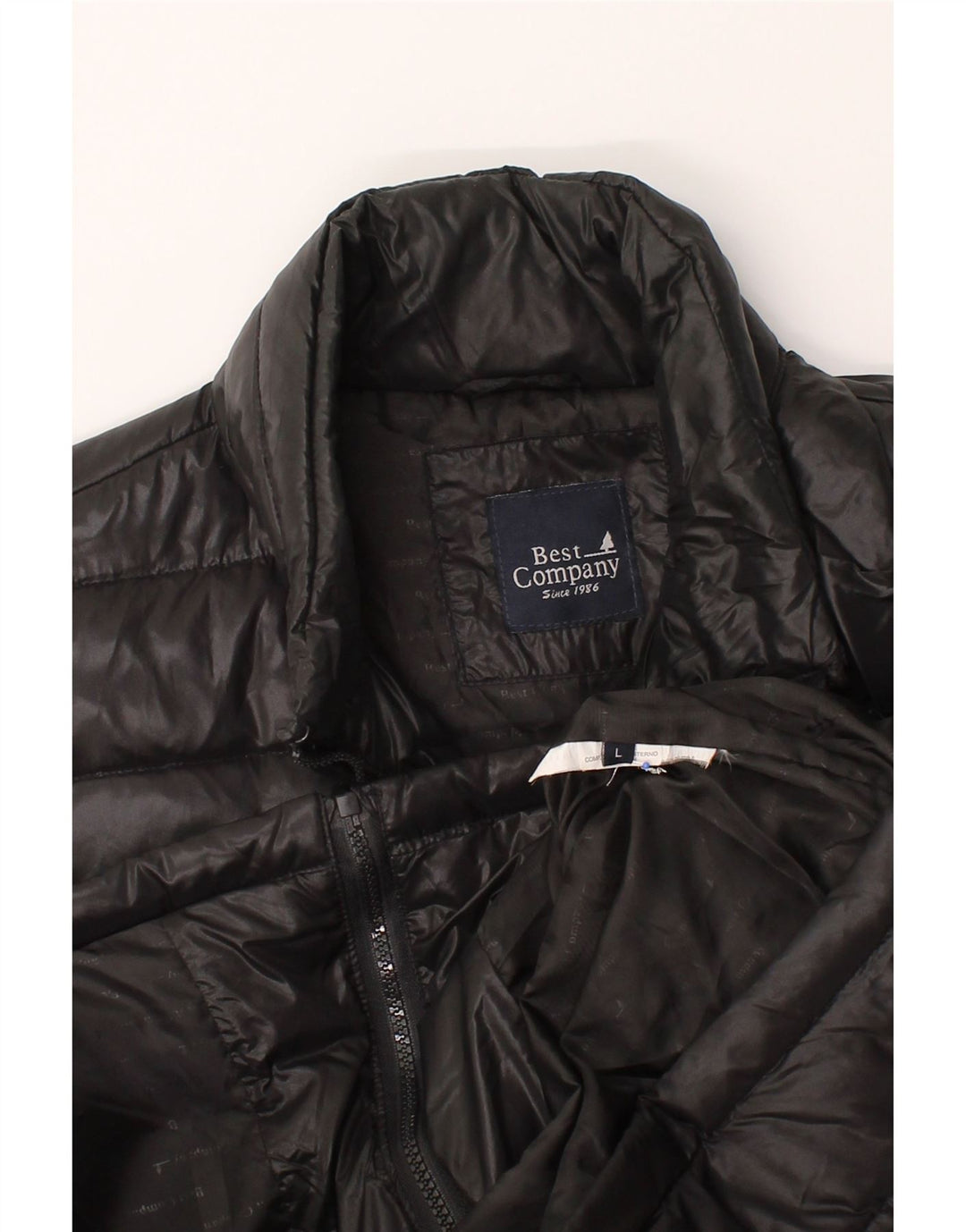 BEST COMPANY Mens Padded Gilet UK 40 Large Black Vintage Best Company and Second-Hand Best Company from Messina Hembry 