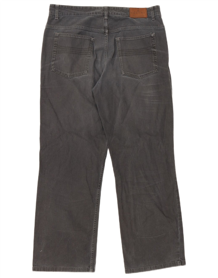 Marks & Spencer Herre Blue Harbor Straight Jeans W34 L29 Sort Bomuld