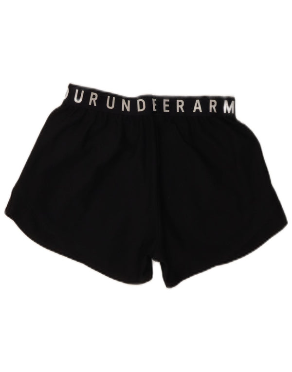UNDER ARMOUR Grafiske sportsshorts til kvinder UK 4 XS sort polyester