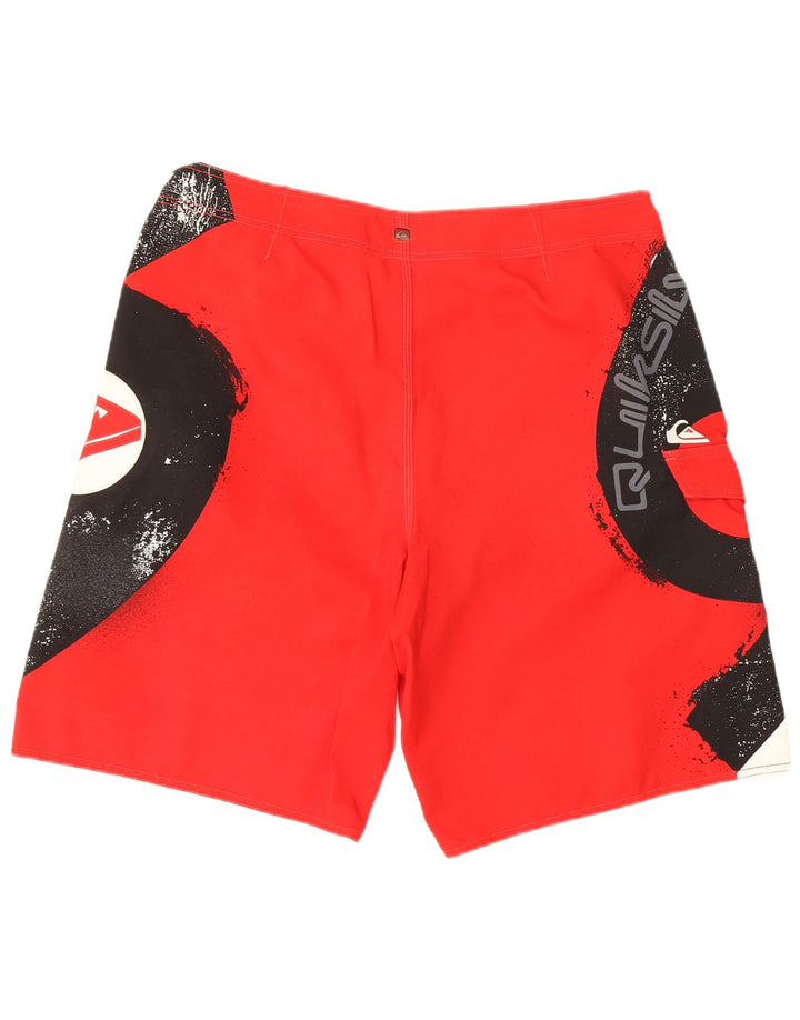 Quiksilver grafiske badeshorts til mænd store hvide Colourblock Polyester
