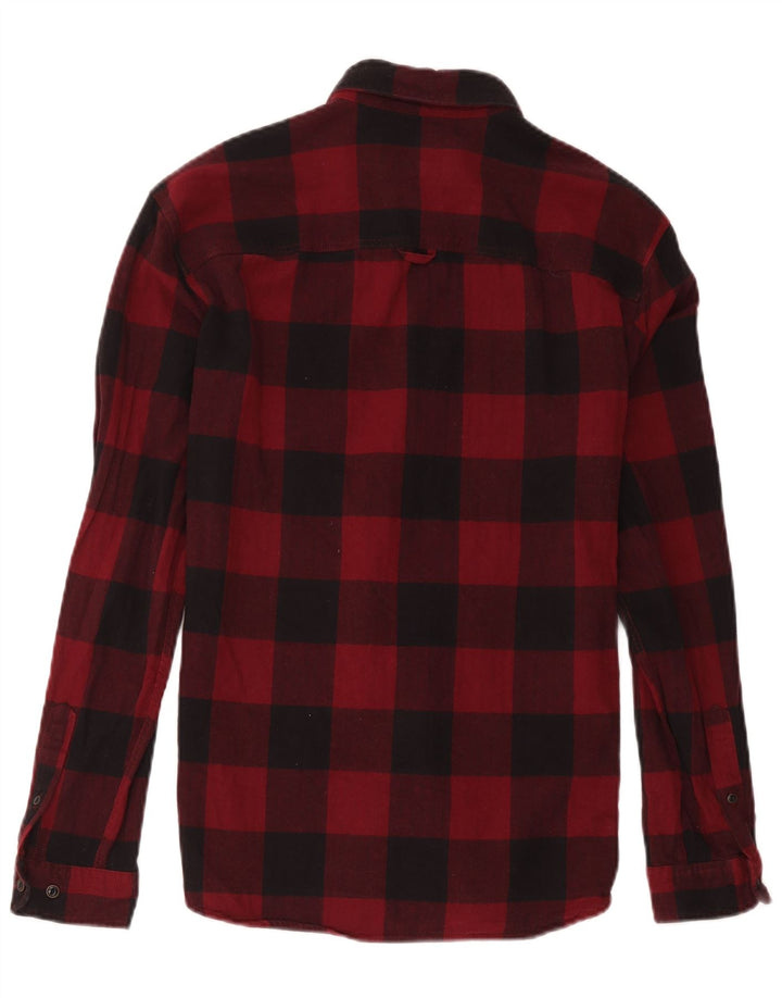 Jack & Jones herre flannelskjorte medium rød ternet bomuld