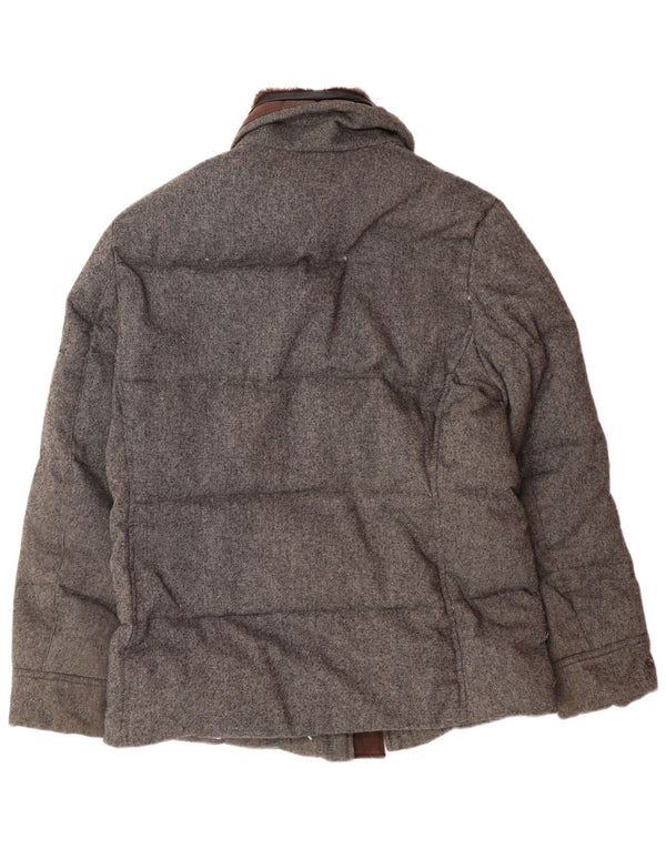 Michael Kors Herre polstret jakke UK 40 Large Grå Polyester