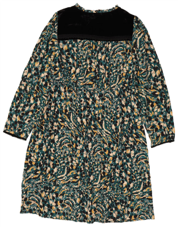 Monsoon Dame Maxi Tea Dress UK 10 Small Multicolored Spotted Bohemian