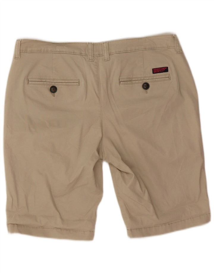 Superdry chinoshorts til kvinder store W34 beige bomuld
