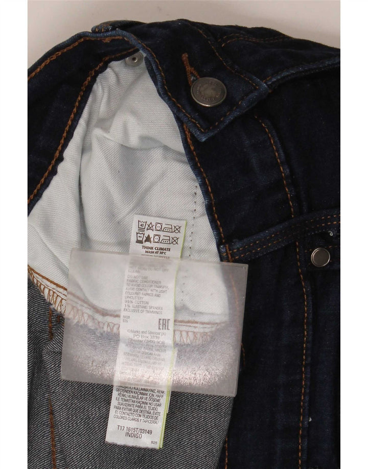 Marks & Spencer Herre tilspidsede jeans W34 L33 Marineblå bomuld