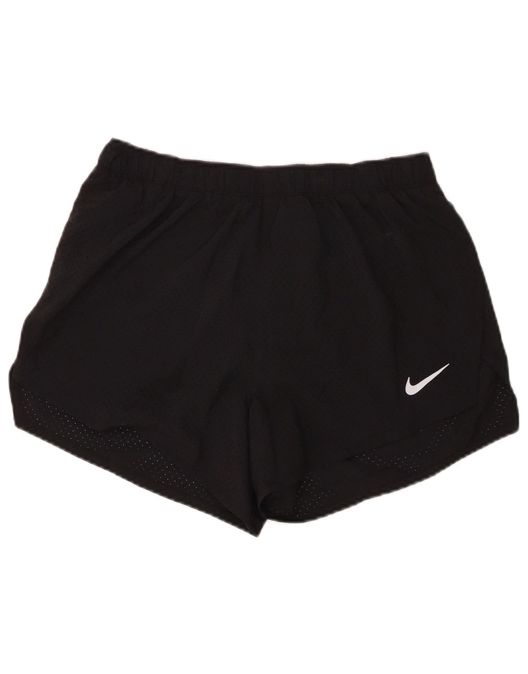 Nike Dame Dri Fit sportsshorts UK 14 Medium Sort Polyester